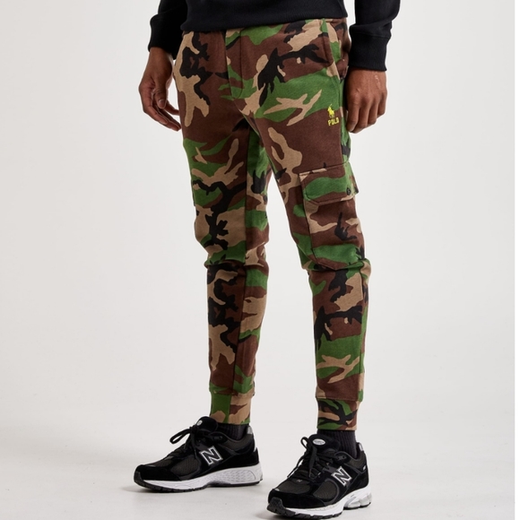 POLO Camo Fleece Joggers Sz XL NWT - Picture 3 of 8